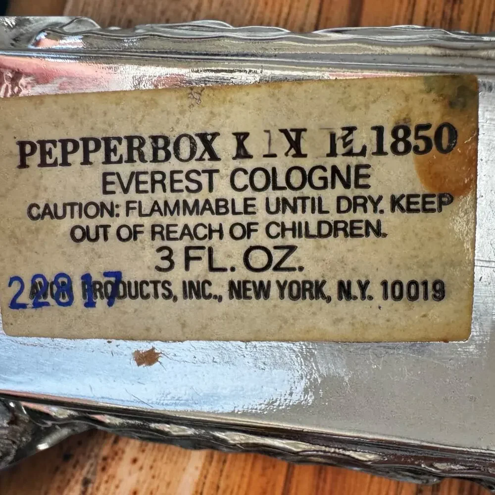 Vintage Avon Old West Frontier Cologne Decanter 1850s Style Figural Bottle Full